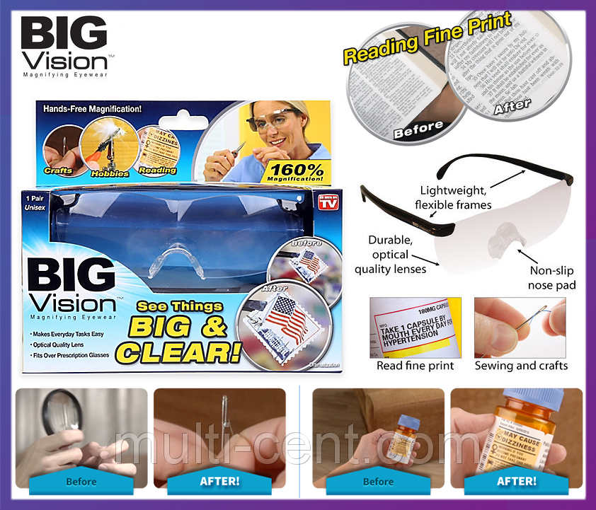 Увеличительные очки Big Vision (Биг Вижн) - фото 7 - id-p76282010