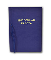 Папка с надписью "Дипломная работа" на 2 дырки со шнурком