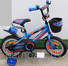 Детский велосипед Favorit 18" (от 5 до 8 лет) Синий