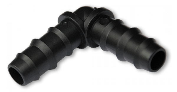 Соединитель-колено для трубки капельного полива 16 мм, CHINADRIP - фото 1 - id-p76333485