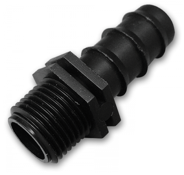 Адаптер для для трубки 16 мм с наружной резьбой 1/2", CHINADRIP