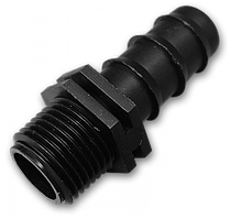 Адаптер для для трубки 16 мм с наружной резьбой 1/2", CHINADRIP