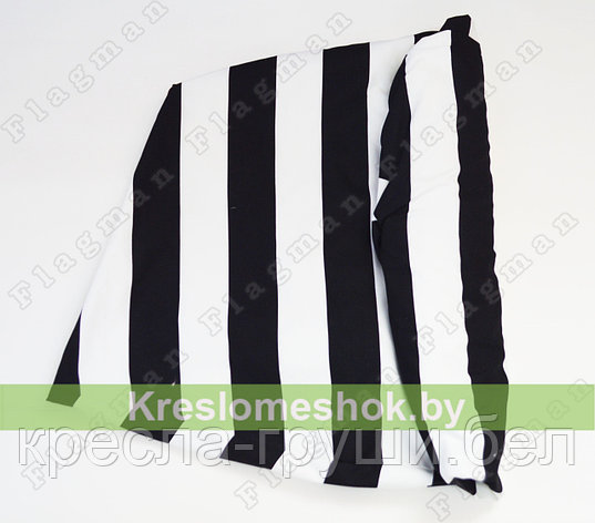 Внешний чехол для кресла мешка груши (макси) чёрный полосатик Ч2.6-08, фото 2