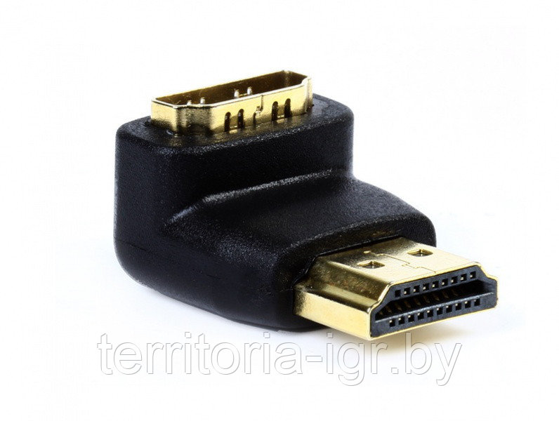 Переходник (адаптер) HDMI M-F, угловой разъем (A-111) Smartbuy - фото 1 - id-p76383295