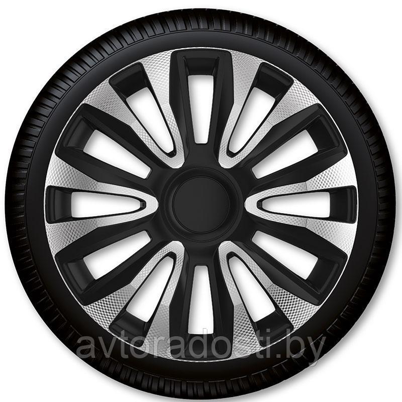 Колпаки на колеса Avalon Carbon Silver Black 14 (Argo)