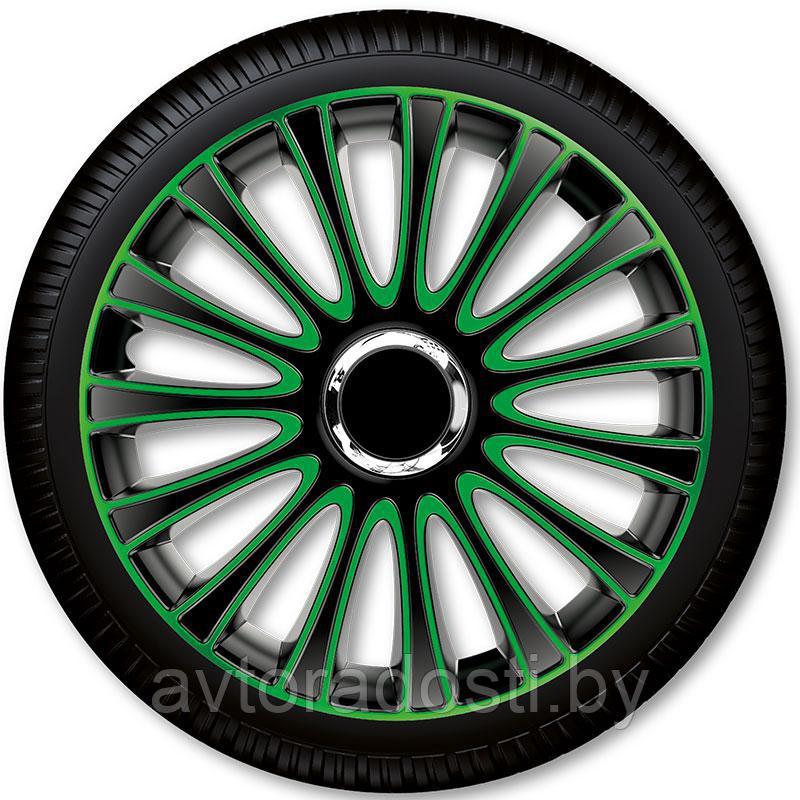 Колпаки на колеса Le Mans Pro Green Black 14 (Argo) - фото 1 - id-p76386152
