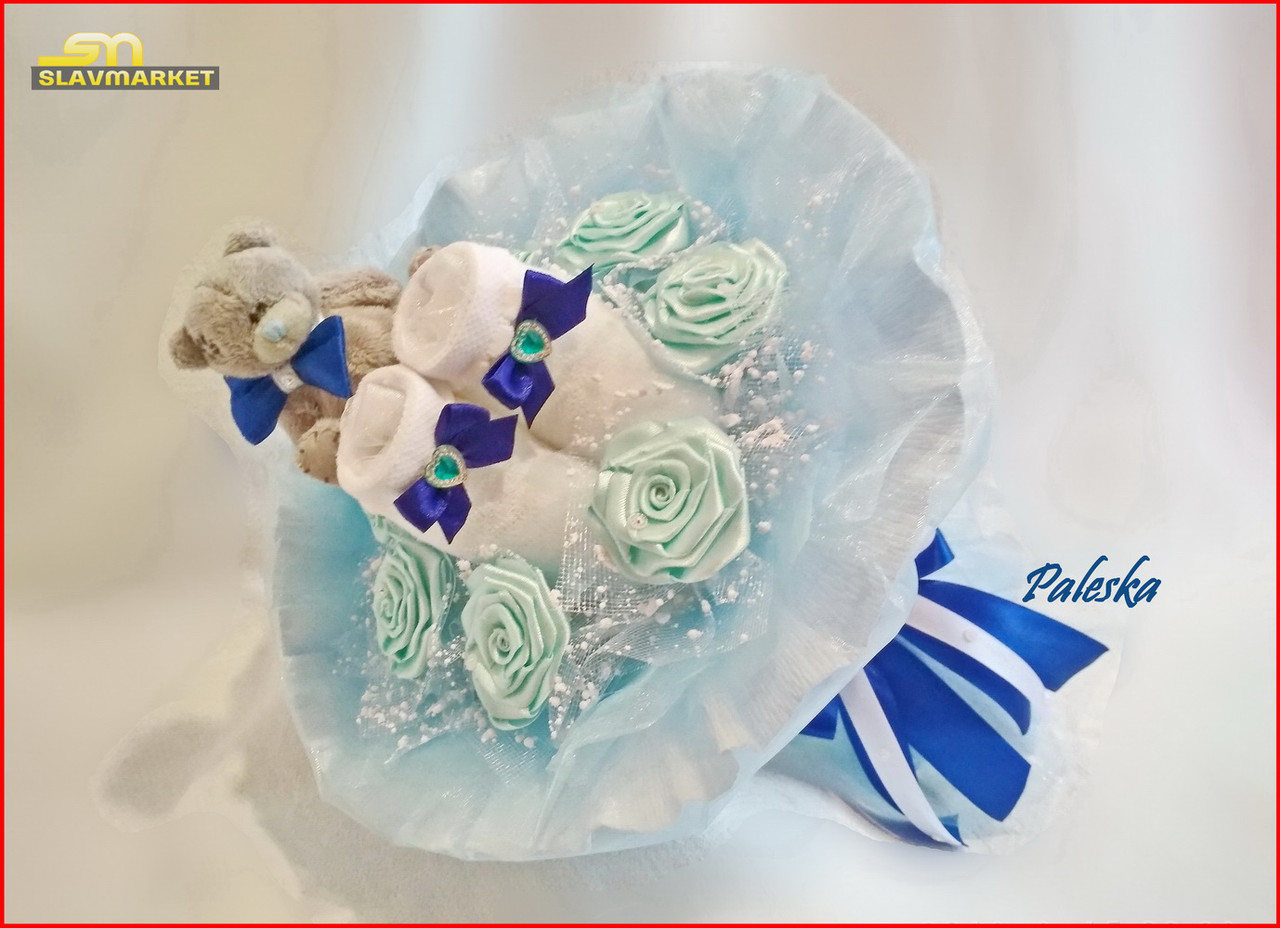 Букет из игрушек в роддом (на выписку), Г0107