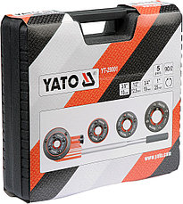 Набор трубн.плашек 3/8"-1" 5эл.."Yato" YT-29001, фото 2