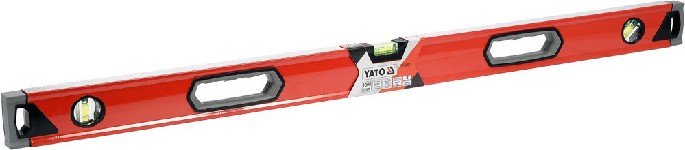 Уровень алюминевый с ручками 3глазка 1000мм"Yato" YТ-30073 - фото 3 - id-p76398252
