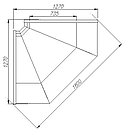 Холодильная витрина угловая Сarboma Bavaria G110 ВХСу-2 (G110 VM-6) 0...+7 (динамика), фото 2