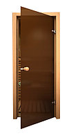 Стеклянная дверь для сауны и бани Бронза матовая АКМА. 70х200  см., фото 1