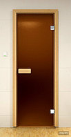 Дверь для сауны гладкая бронза, матовая 70Х180 ECODOORS, фото 1