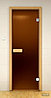 Дверь для сауны гладкая бронза, матовая 70Х200 ECODOORS