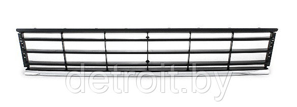 Решетка в бампер центральная хром Фольксваген Пассат Б7, 3AA853671A9B9