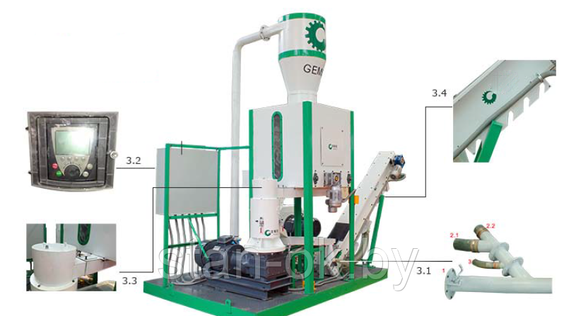Линия оборудования для производства топливных пеллет MPL 300 (400 кг/час) - фото 2 - id-p76406572