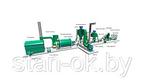Линия оборудования для производства топливных пеллет 600 кг/час