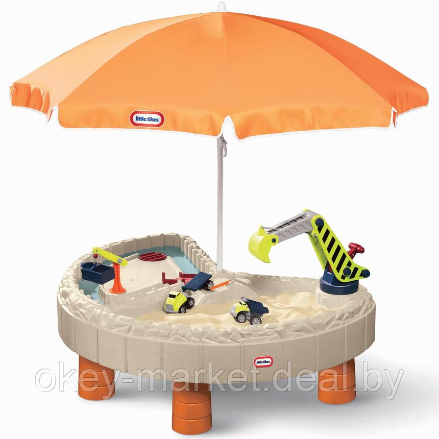 Песочница-столик Little Tikes с зонтом и зоной для воды 401N, фото 2