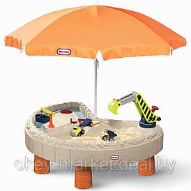Песочница-столик Little Tikes с зонтом и зоной для воды 401N