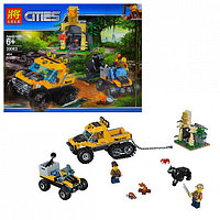 Конструктор Lele Cities 39063 Миссия Исследование джунглей (аналог Lego City 60159) 404 детали