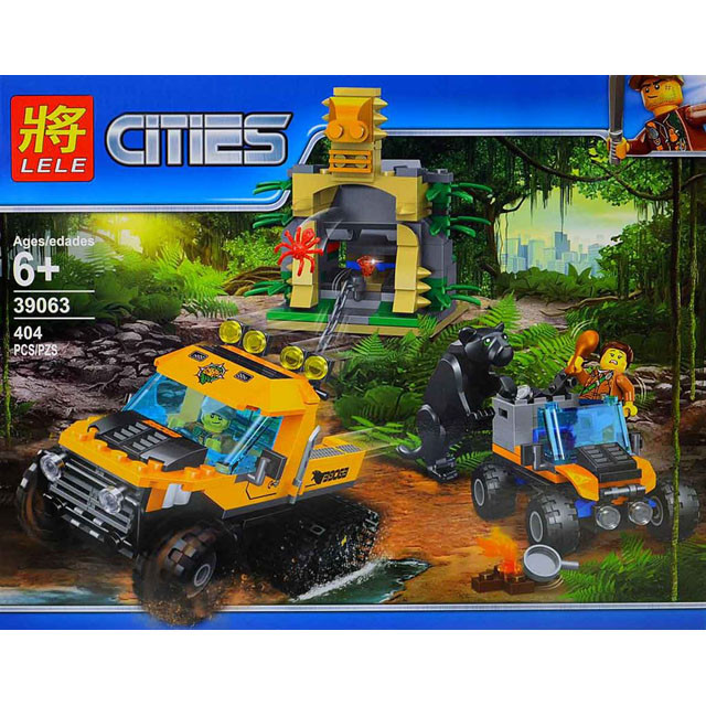 Конструктор Lele Cities 39063 Миссия Исследование джунглей (аналог Lego City 60159) 404 детали - фото 2 - id-p76408081