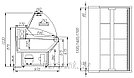 Холодильная витрина Полюс Palm G95 SM 1,8-1 (ВХС-1,8) 0 +7 с полкой, фото 2