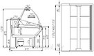 Холодильная витрина Полюс Palm G95 SV 1,5-1 (ВХСр-1,5) -5 +5 с полкой, фото 2