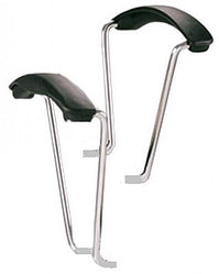 Металлические подлокотники ЭРА хром для кресел и стульев, Подлокотник ERA крепится прямо в раму стула .