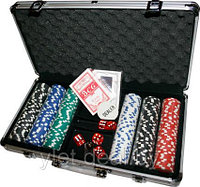 Набор для покера 300 фишек в кейсе