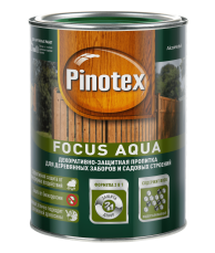 Pinotex Focus Aqua  пропитка для древесины 10 л красное дерево