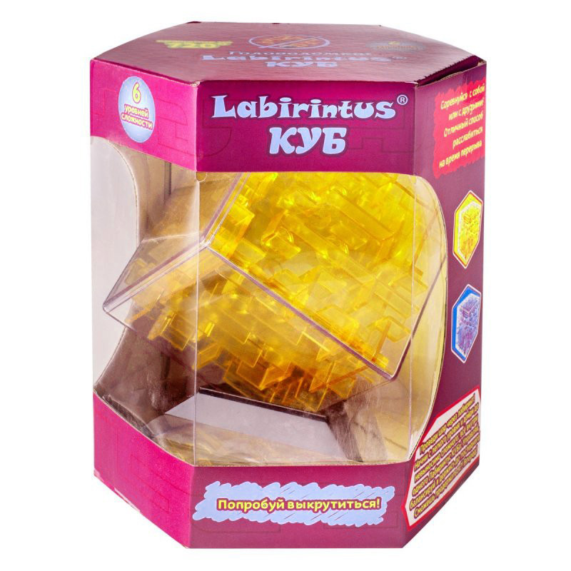 Головоломка Лабиринтус-Куб, 10 см (Labirintus) - фото 1 - id-p70034208