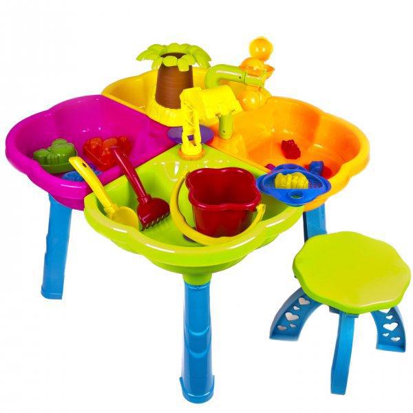 Детский игровой набор "Песочный столик" пасочками, стульчиком арт. 01-121 - фото 1 - id-p76481411