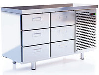 Шкаф-стол морозильный Cryspi (Криспи) СШН-6,0 GNВ-1400 без борта t -20…-10