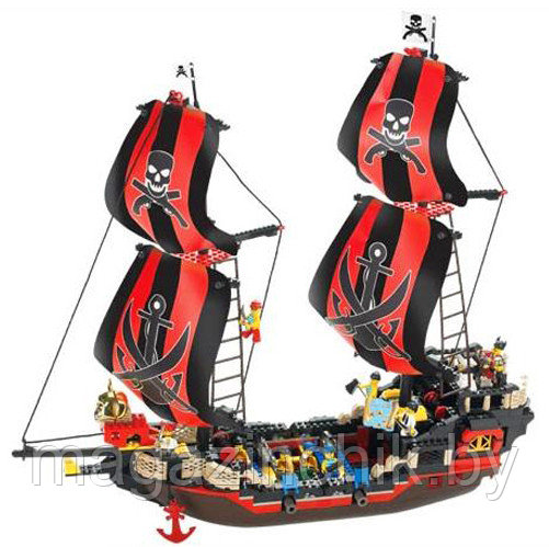 Конструктор M38-B0129 Sluban (Слубан) Пиратский корабль 632 детали аналог Лего (LEGO) купить в Минске - фото 2 - id-p3616907