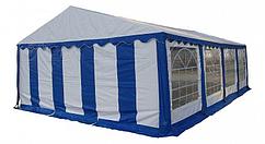 Тент-шатер ПВХ 6x8м белый с синим Sundays P68201