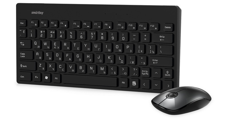Беспроводной набор клавиатура + оптическая мышь Smartbuy 220349AG чёрный - фото 1 - id-p76502518