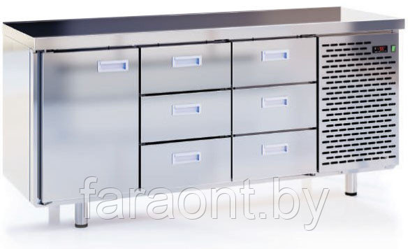 Шкаф-стол морозильный Cryspi (Криспи) СШН-6,1 GNВ-1850 без борта t -20…-10