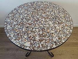 Мозаичный обеденный стол "Морской камень"