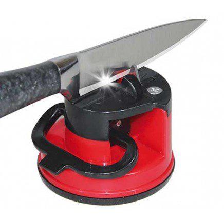 Точилка для ножей, 6,7x6,7 см, «РУБИН», пластик, кремний, металл, резина, красный - фото 2 - id-p76555925