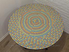 Мозаичный обеденный стол "Весенний_2"