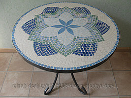 Мозаичный обеденный стол "Цветок"