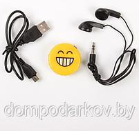 Mp3 плеер Smiley, портативный, желтый, фото 5