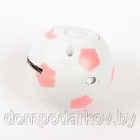 Mp3 плеер Футбольный мяч, портативный, бело-розовый, фото 2
