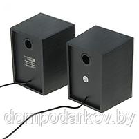 Акустическая система 2.0 CBR CMS 408 Black-Silver, 3 Вт, 2 колонки, USB, черно-серая, фото 2