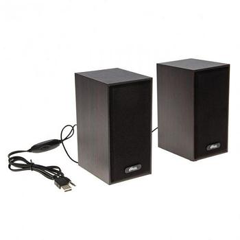 Акустическая система 2.0 RITMIX SP-2011W Dark Brown, 2х3Вт, USB, черные/коричневые