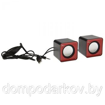 Акустическая система 2.0 RITMIX SP-2020 Black-Red, 2х2.5Вт, USB, черные/красные