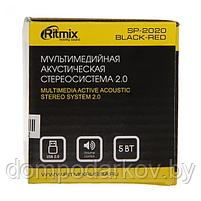 Акустическая система 2.0 RITMIX SP-2020 Black-Red, 2х2.5Вт, USB, черные/красные, фото 5