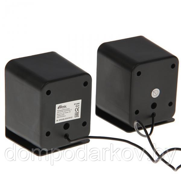 Акустическая система 2.0 RITMIX SP-2040 Black, 2х2.5Вт, USB, черные - фото 3 - id-p76560527