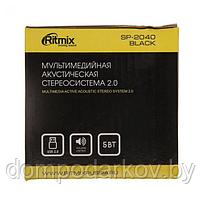 Акустическая система 2.0 RITMIX SP-2040 Black, 2х2.5Вт, USB, черные, фото 5