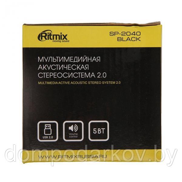 Акустическая система 2.0 RITMIX SP-2040 Black, 2х2.5Вт, USB, черные - фото 5 - id-p76560527