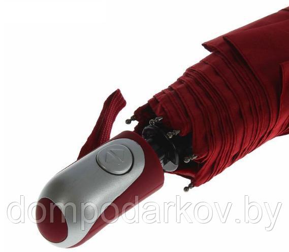 Зонт автоматический, R=50см, цвет красный - фото 3 - id-p76560760